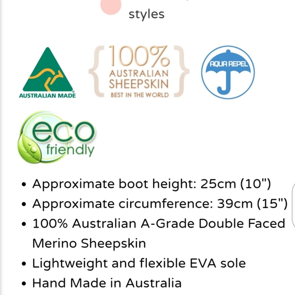 Pure Aussie UGG Boots (Made in Australia)- Pink, Women's Size 9 - Picture 9 of 9